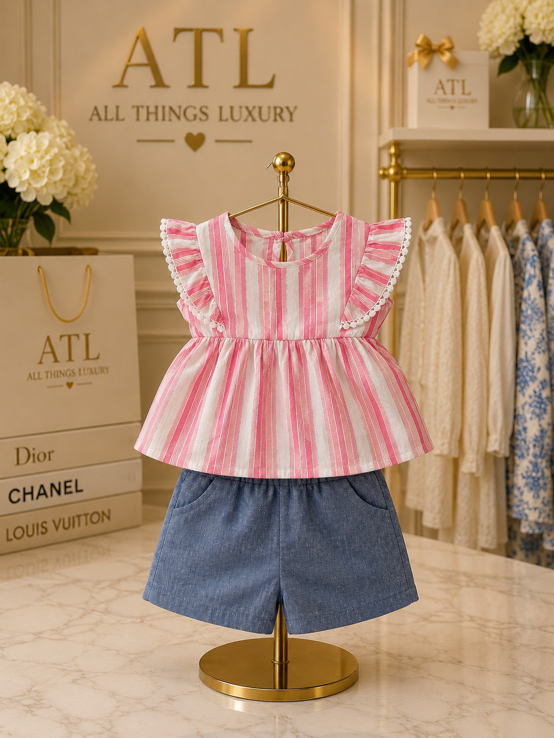 Shimmy Pink Denim Duo