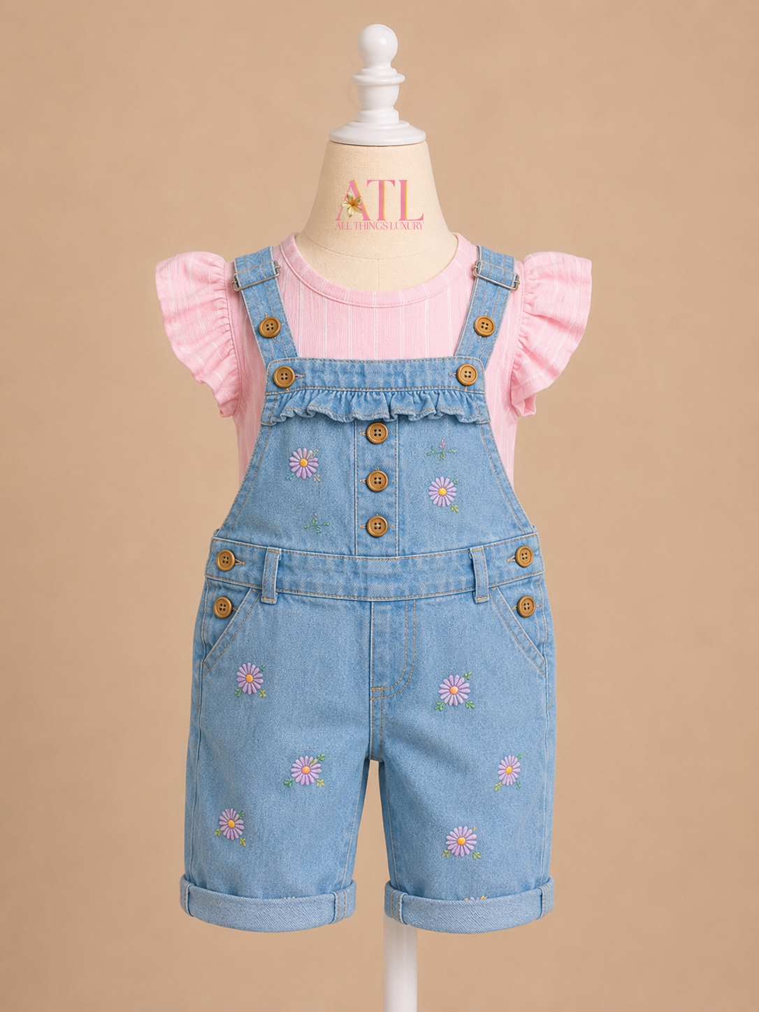 Tiny Bop Petals Coveralls