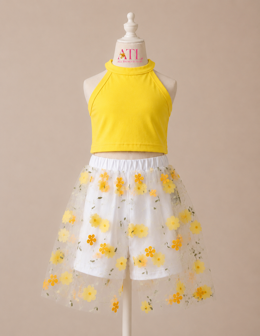 Sunshine Daisy Tulle Duo
