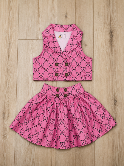 Chelsea Pink Skirt Set