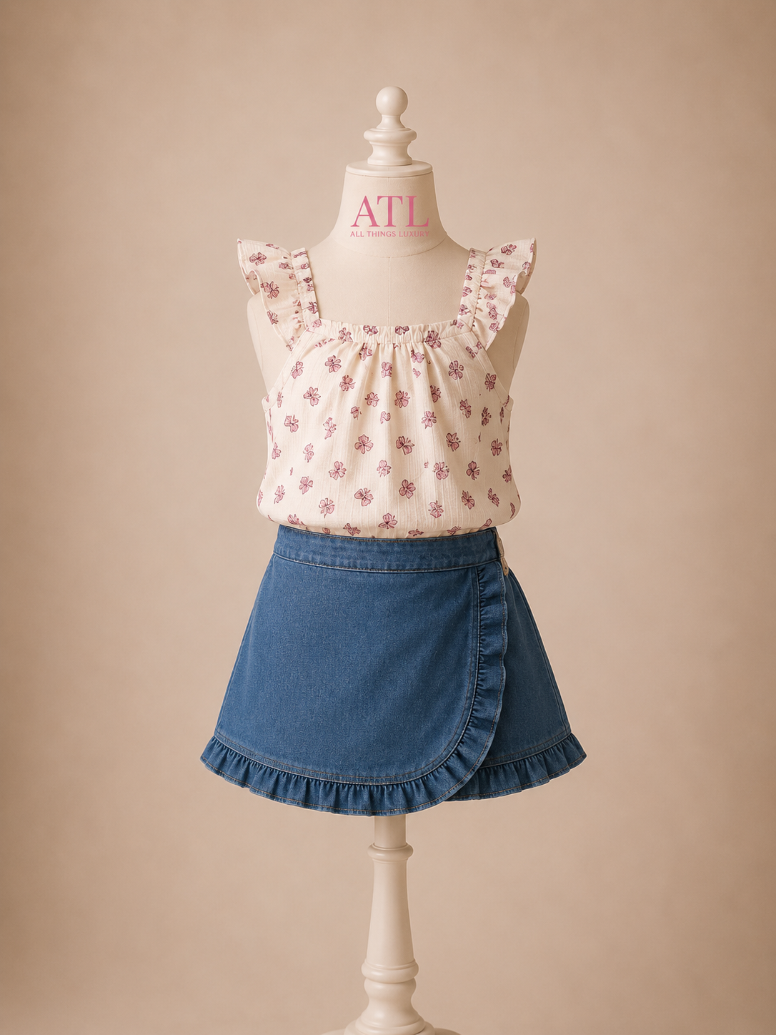 Denim Darling Skort Set