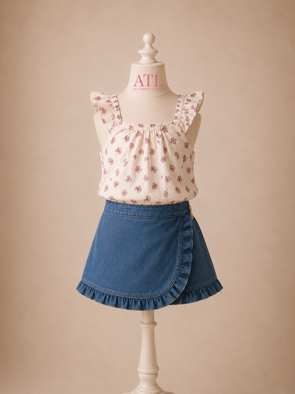 Denim Darling Skort Set