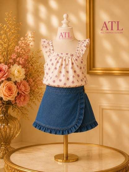 Denim Darling Skort Set