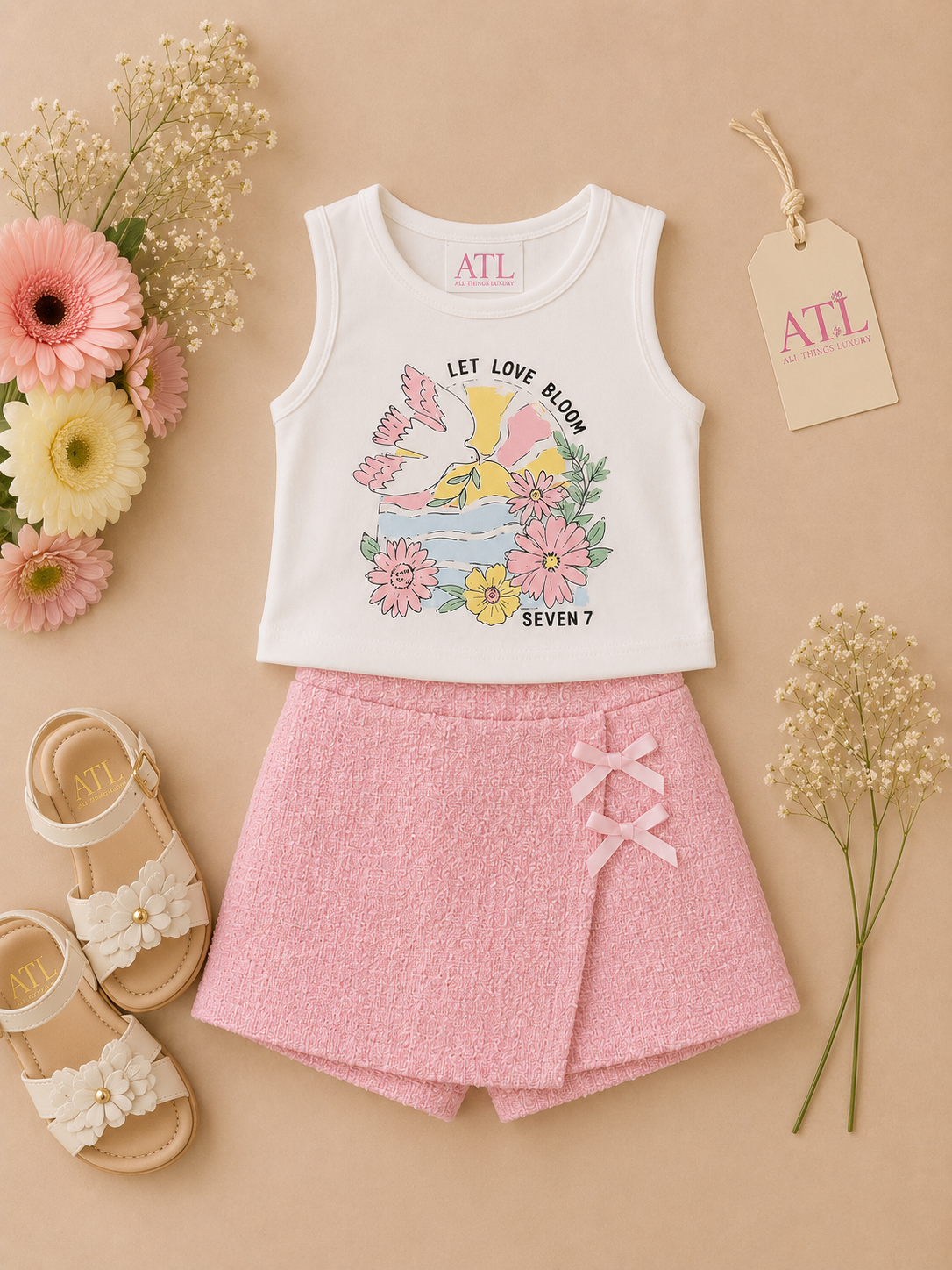 Pink Sorbet Skort Set