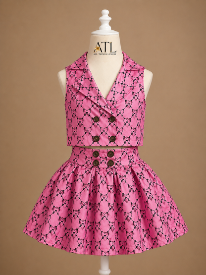 Chelsea Pink Skirt Set