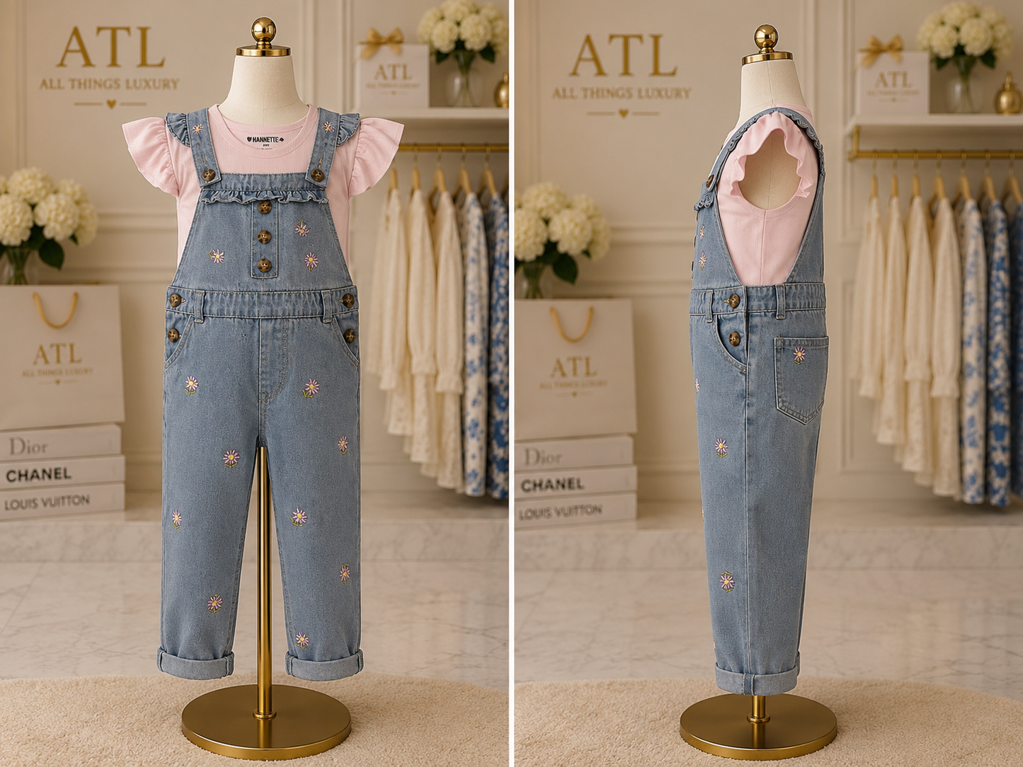 Tiny Bop Petals Coveralls