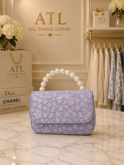 Mini Pearl Floral Purse