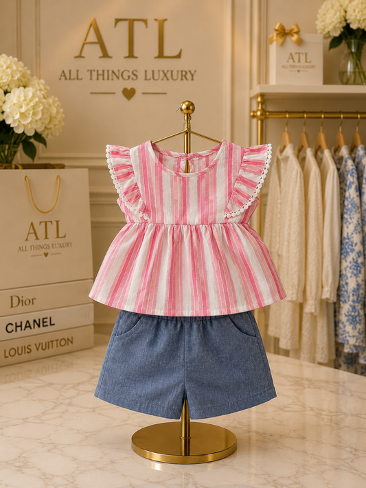 Shimmy Pink Denim Duo