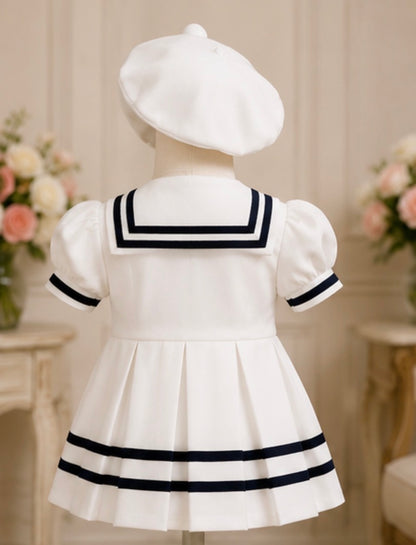 Buckingham Dress - White