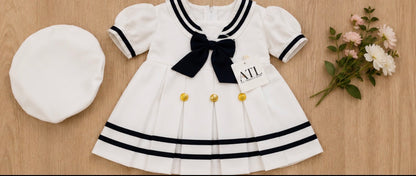 Buckingham Dress - White